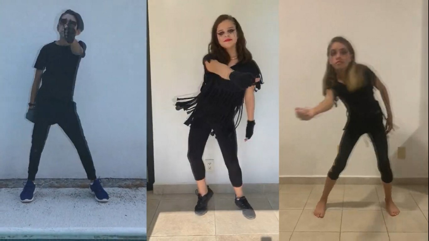 niños bailando