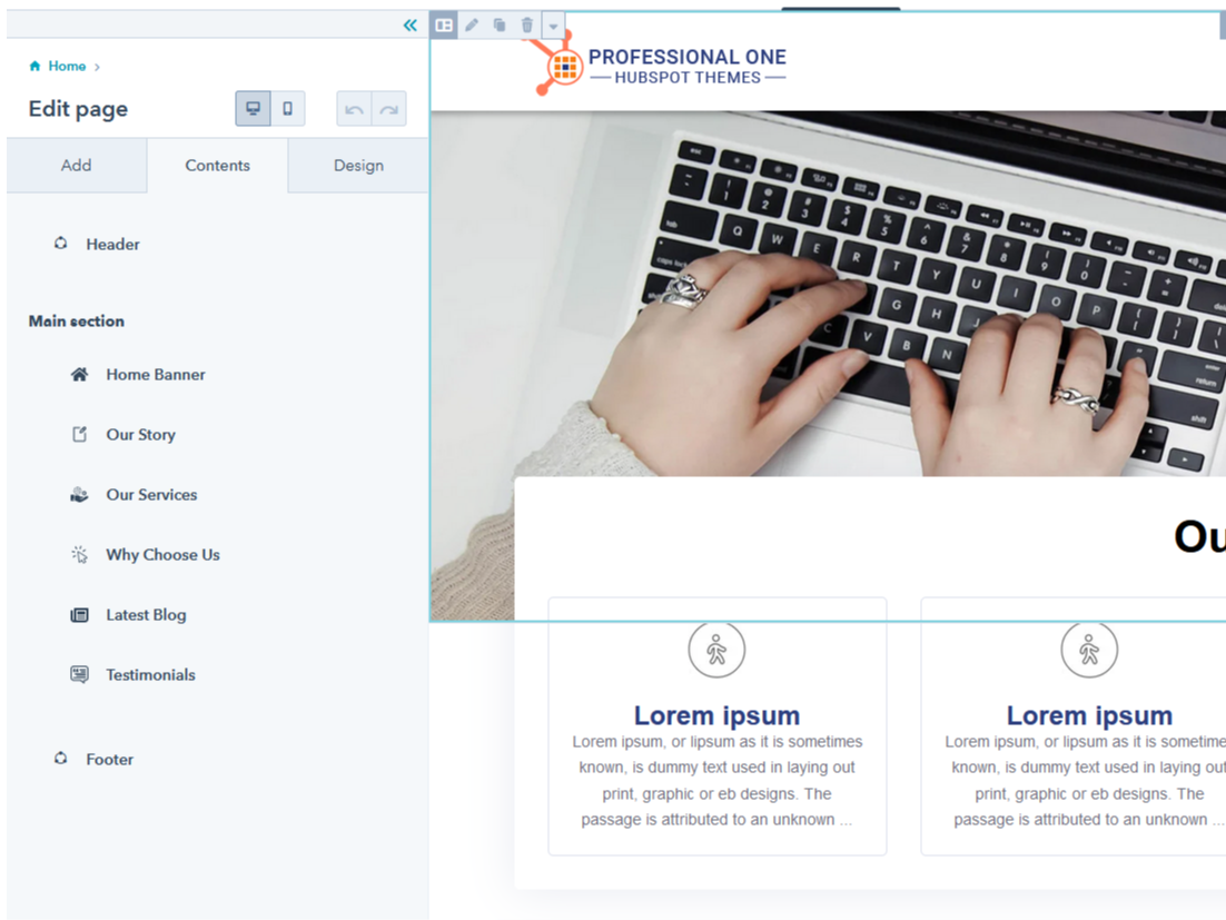 Easy to edit and fully Drag and Drop features
