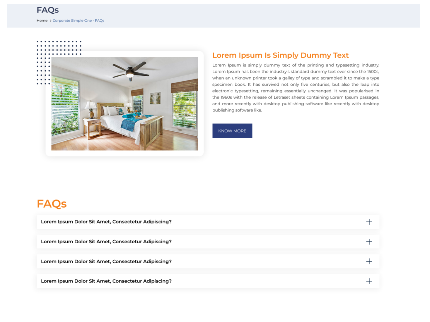 FAQs and Gallery features