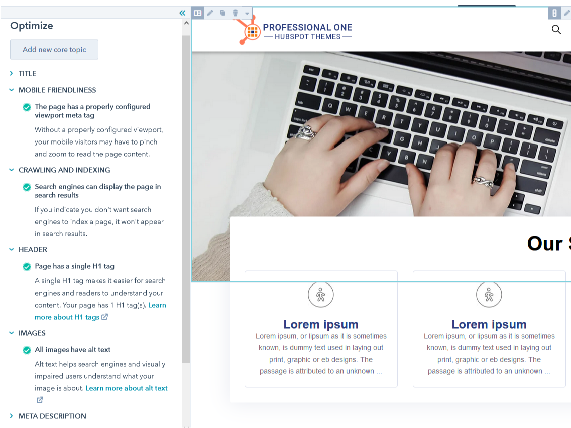 Optimzed with SEO friendly