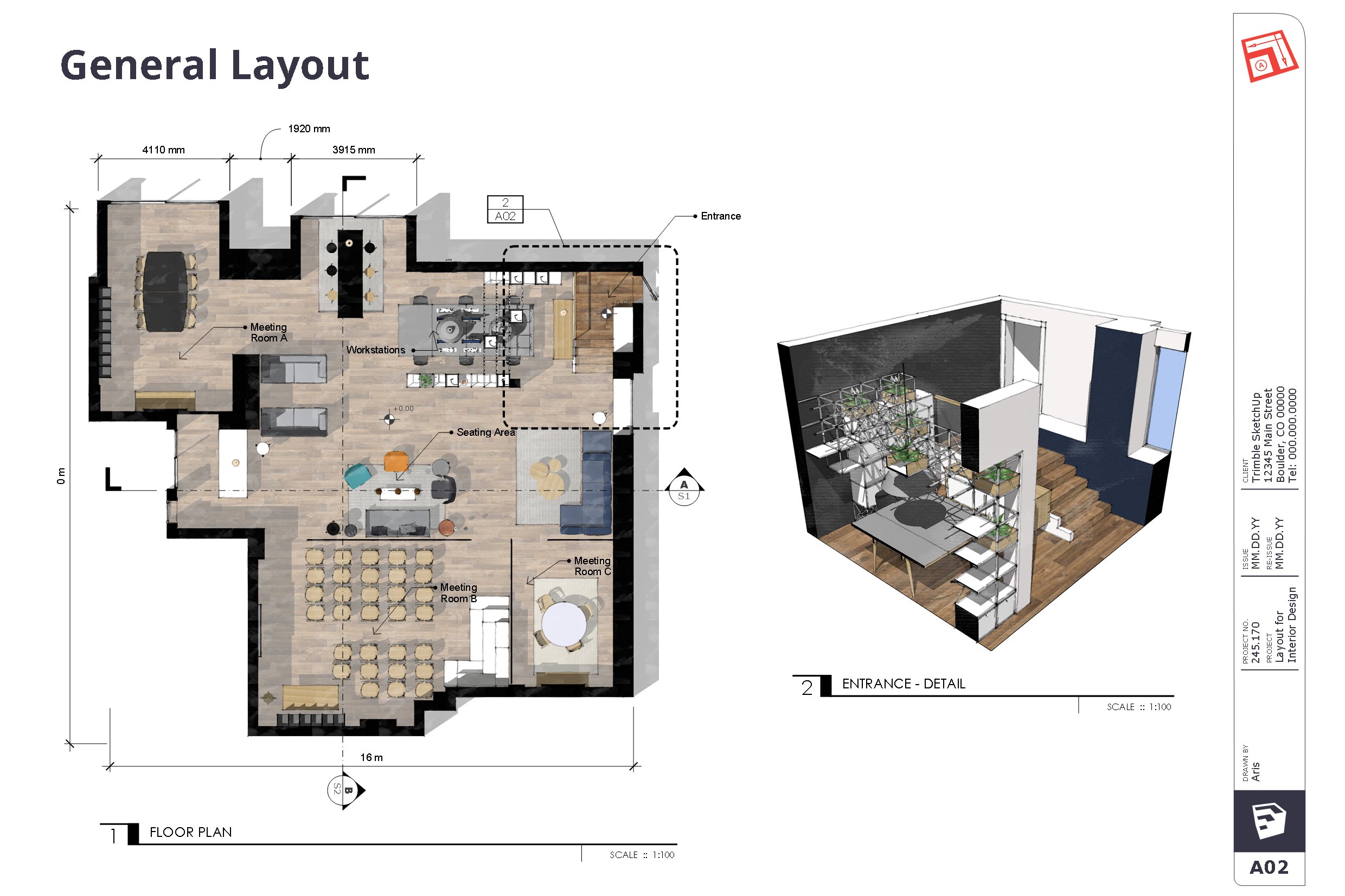 sketchup 2d floor plan