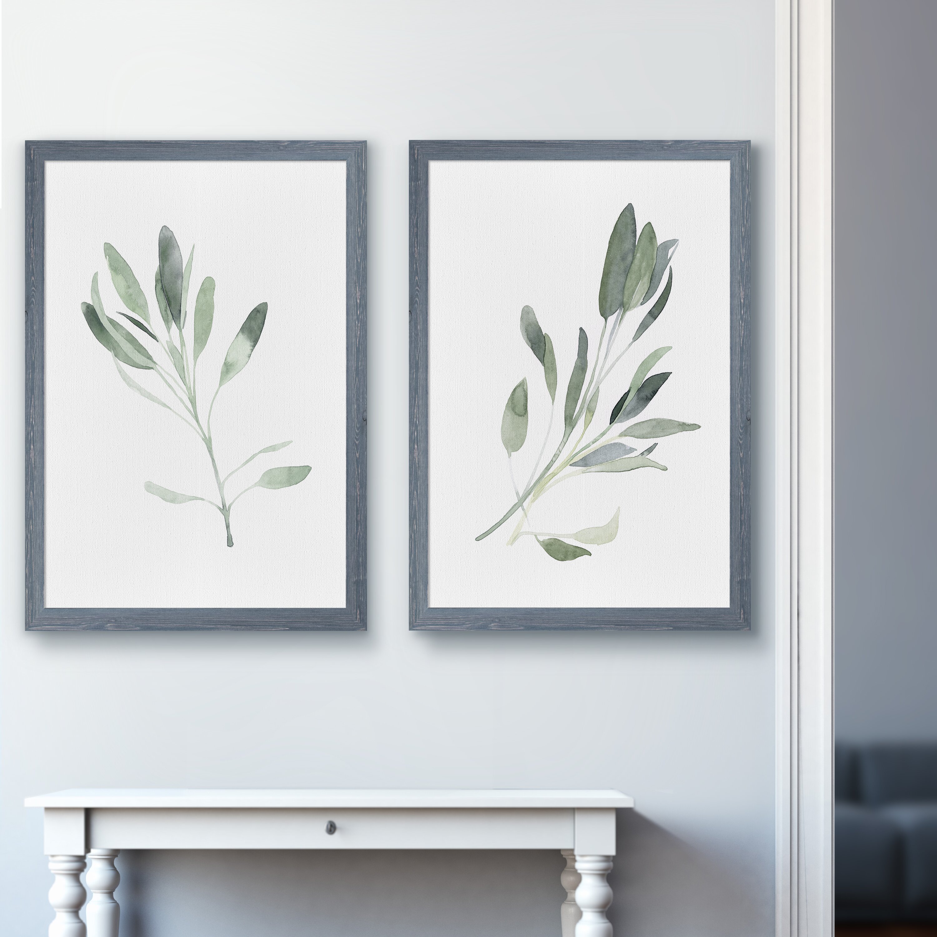 Simple+Sage+I+by+Vincent+Van+Gogh+-+2+Piece+Picture+Frame+Painting+Print+Set