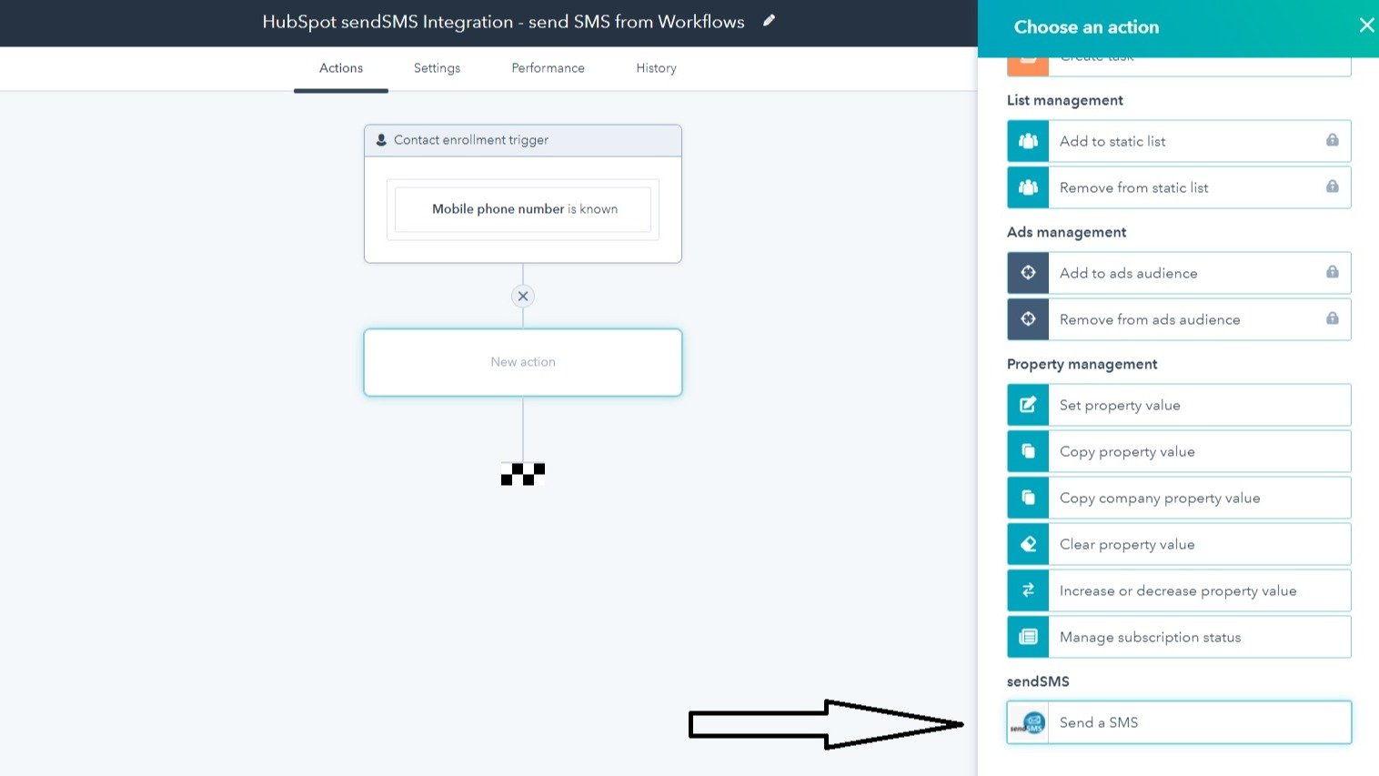 Contact-based SMS Workflows