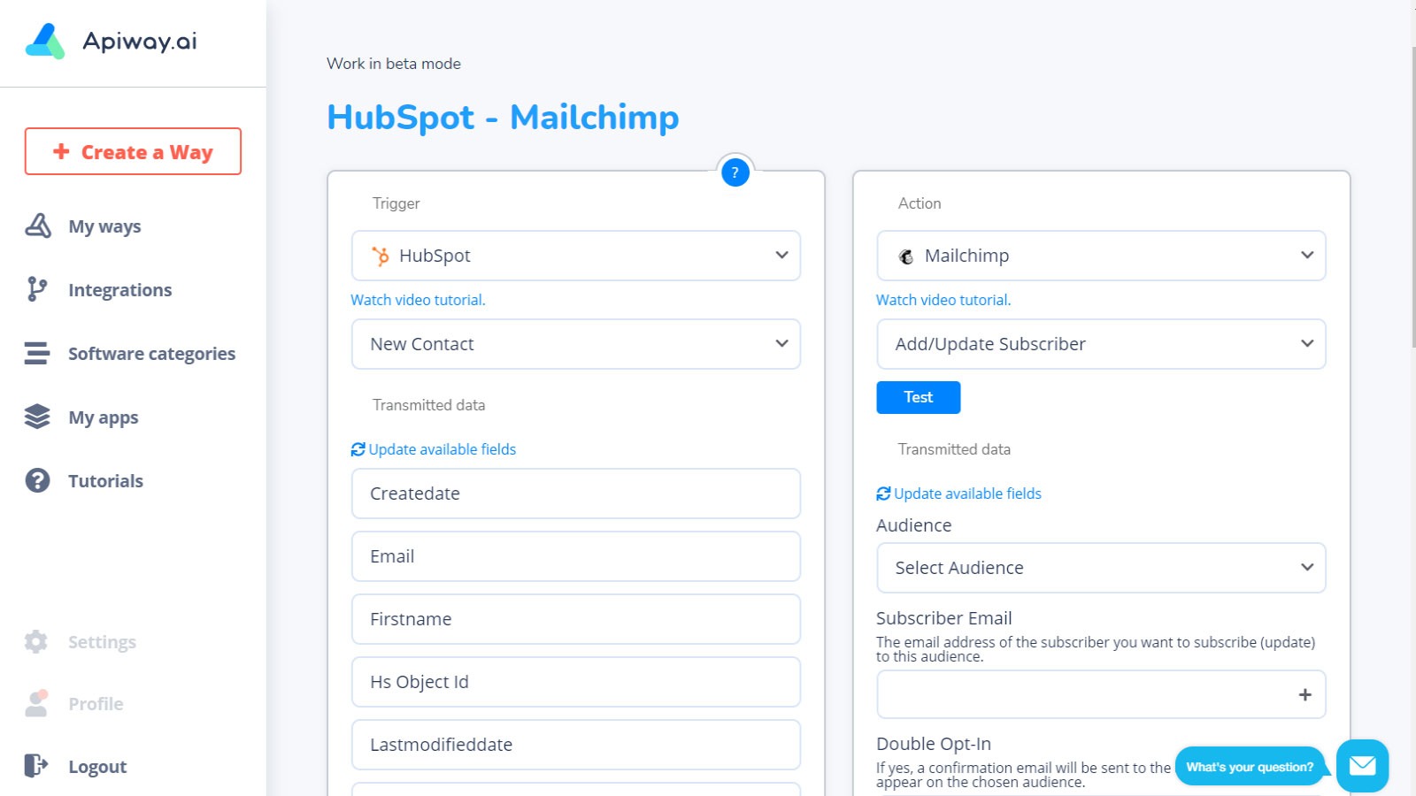 Connect HubSpot with Mailchimp