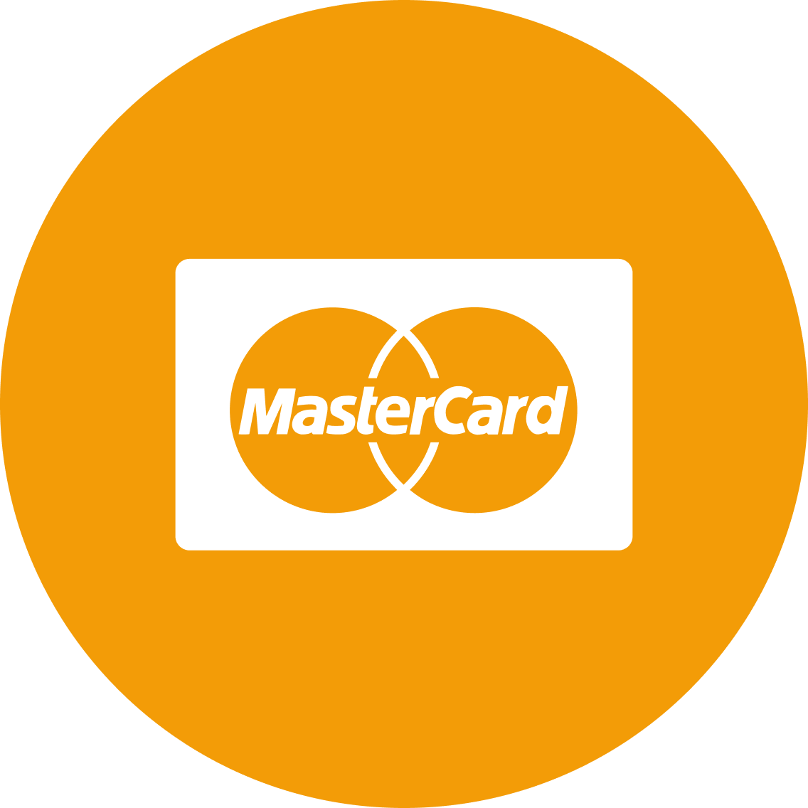 Pictograma de una tarjeta Mastercard.